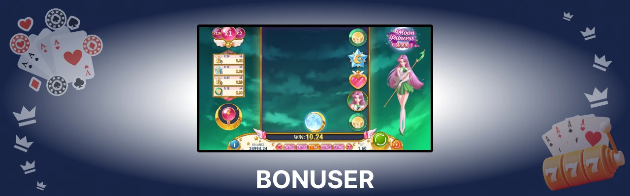 Lilibet bonuser pâ moon princess 100