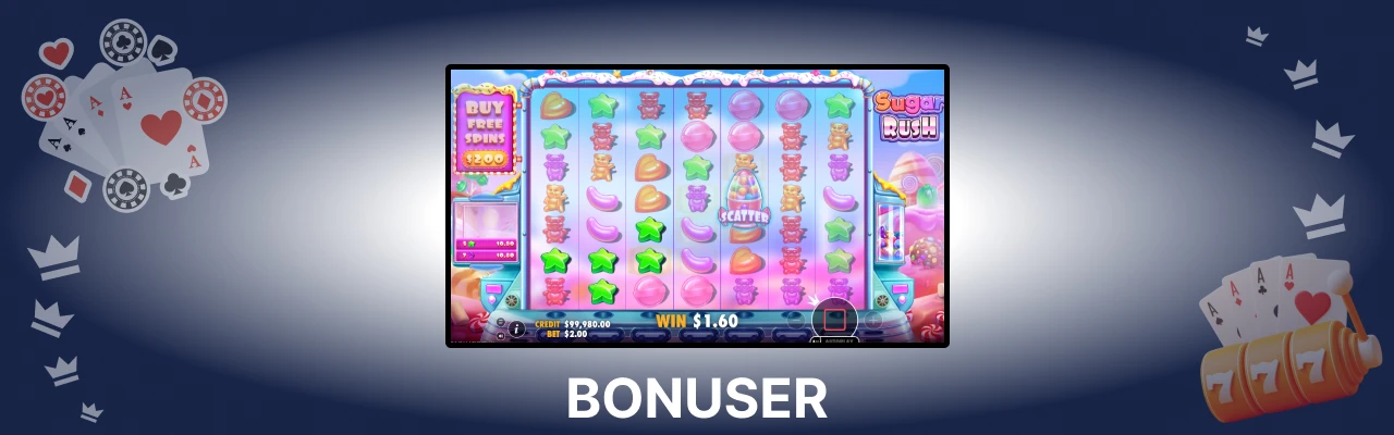 Lilibet bonuser pâ spilleautomaten sugar rush