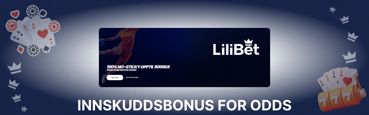Lilibet innskuddsbonus for odds i norge