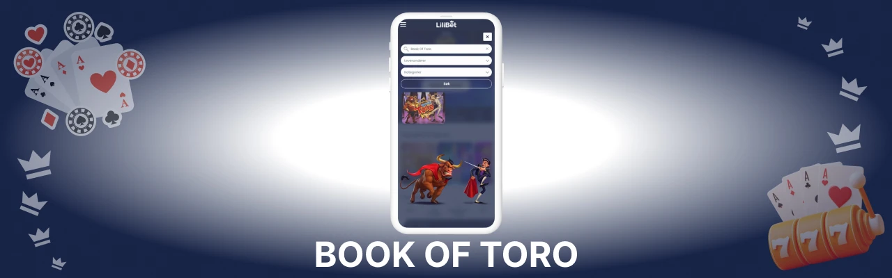 Spille spilleautomaten book of toro