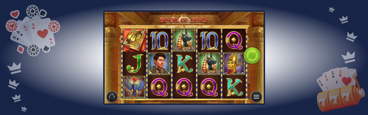 Spilleautomaten book of dead i norge