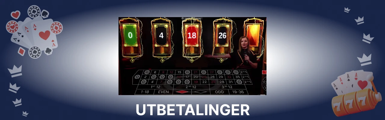 Utbetalinger i lightning roulette