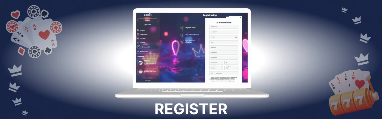 Lilibet registreringsprosess